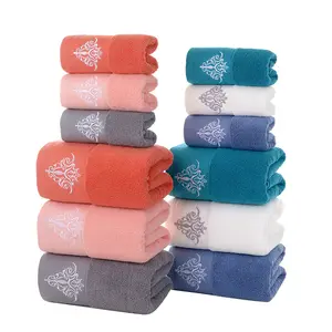 Serviette de bain en coton épais multicolore de grande taille 100% coton éponge serviette de bain de luxe serviettes d'hôtel
