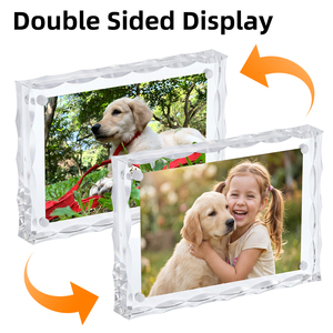 Cadre <span class=keywords><strong>photo</strong></span> double face en <span class=keywords><strong>acrylique</strong></span> transparent personnalisé à prix d'usine, cadre <span class=keywords><strong>photo</strong></span> magnétique en <span class=keywords><strong>acrylique</strong></span> transparent - Product Image 4