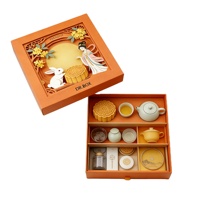 Coffret Cadeau Haut de Gamme Ciel et Terre Personnalisé pour Fêtes, Matériaux Écologiques pour la Fête de la Mi-Automne