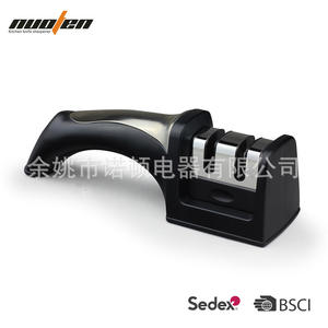 Nodun <b>Knife</b> <b>Sharpener</b> Stainless Steel Multi Grit Manual Sharpening Tool With Rubber Handle For <b>Kitchen</b> Use - Product Image 4