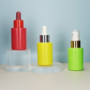 Botella de Vidrio Esmerilado de 30 ml (1 oz) y 60 ml (2 oz) para Aceite Esencial, Color Macaron, con Gotero y Tapa de Rosca Colorida - Product Image 2