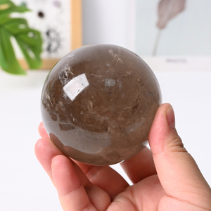 Wholesale Natural Stones and <b>Crystals</b> <b>Ball</b> Green Smoky Quartz Sphere <b>Crystal</b> Decoration for Healing - Product Image 2