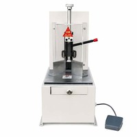 Machine de découpe d'angles portable semi-automatique électrique avec commande au pied pour papier laminé et cartes plastiques