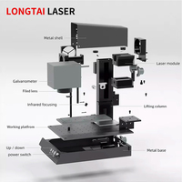 Marqueur laser à fibre 20W JPT rentable pour le marquage des métaux certifié CE