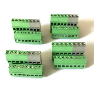5.0/5.08 pitch connector terminal block with screw for pcb board two rows pin terminal block connector KF129A WH/DG130A2