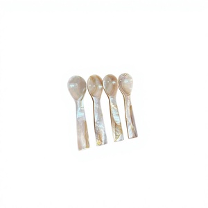 LUXURY CAVIAR SPOON MADE FROM NATURAL MOTHER OF PEARL ECO FRIENDLY POLISHED SPOON FOR DINING AND GIFT SET - Product Image 1