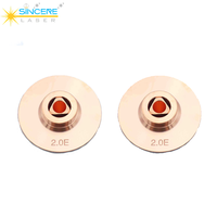 Steedu D28mm nozel serat tembaga lapisan Laser nozel berlapis krom Harga kompetitif untuk presisi WSX Hans Raytools Laser