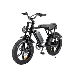 New Arrival Usa Eu Warehouse Fat Tire Bike 48V 20inches Ouxi V8 Electric E-bike Original Design Hybrid Bike Off Road