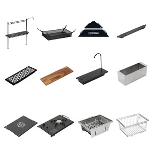 Mesa Plegable IGT para Exteriores con Panel de Grifo de Agua, Accesorio Portátil para Fregadero de Camping, Módulo de Mesa Modelo 05/1, Serie de Mesa y Sillas - Product Image 6