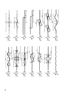 900mm 16x16mm sắt rắn yếu tố rèn cột - Product Image 5