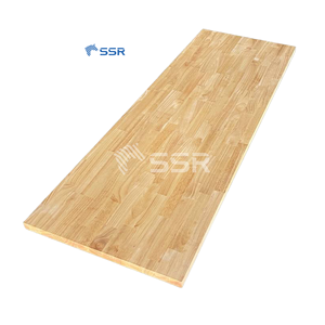 SSR VINA Comptoir de boucher moderne clair huilé Hevea de haute qualité Finition UV/PU Bord carré Fabrication de haute qualité - Product Image 5