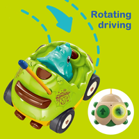 Voiture RC dinosaure EPT à 2 canaux avec lumière et musique, portée de 13 m, utilisation en intérieur pour les tout-petits de 18 mois et plus