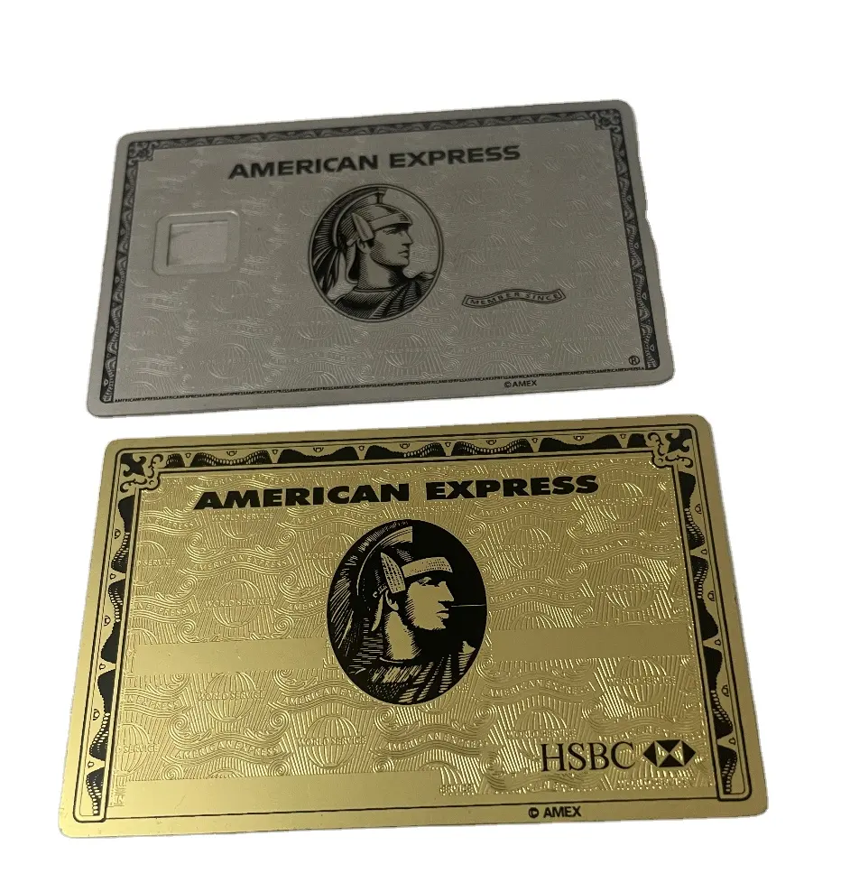 Чиповая карта emv, металлическая Роскошная Кредитная карта Amex express, производитель металлических карт