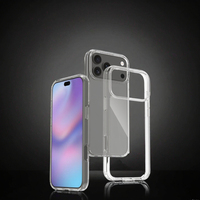 Étui de protection transparent en acrylique de luxe de haute qualité pour téléphone portable antichoc 17 16 15 14 13 12