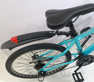 Racing Mountain Downhill Bicicleta Marco de acero 21 velocidades Freno de disco Twist Grip Shifter Suspensión delantera Ruedas de aleación de aluminio - Product Image 6