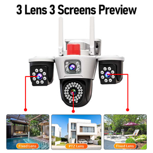 كاميرا أمان مع 3 عدسات واي فاي 4G Lte 3 في 1 نظام لمراقبة متجر المنزل المصنع - Product Image 5