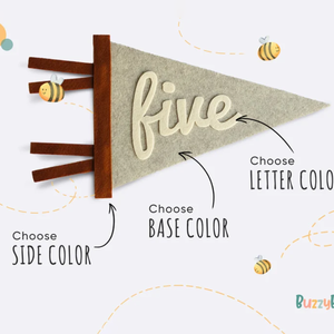 Bandera de banderín de fieltro moderno, el mejor regalo para papá, regalo único, decoración de fiesta, banderín - Product Image 5