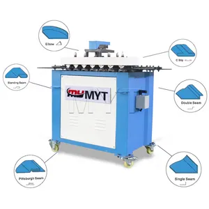 Tubo de ar MYT que faz a máquina LC-15DR para fazer fechamento de duto quadrado, máquina formadora de fechamento de Pittsburgh em chapa metálica