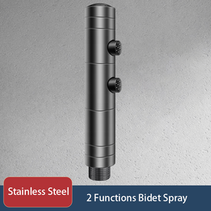 <strong>High</strong> <strong>Quality</strong> Stainless Steel Two Function Grey or Black Bidet Spray Hand Spray for Household Small Toilet S.S. <strong>Shattaf</strong> 2 Spray - Product Image 3