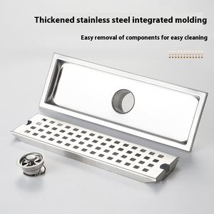 Ducha <span class=keywords><strong>de</strong></span> baño Rectangular <span class=keywords><strong>de</strong></span> acero inoxidable con fugas largas lineales a prueba <span class=keywords><strong>de</strong></span> <span class=keywords><strong>gusanos</strong></span>, <span class=keywords><strong>drenaje</strong></span> <span class=keywords><strong>de</strong></span> suelo - Product Image 3