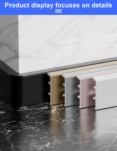 Dafuxin Factory Direct Anodizado Supermercado Suelo Accesorios Aluminio Flexible Rodapié Varios Tamaños Ingeniería - Product Image 6