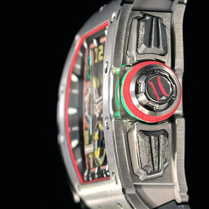 Montre en titane de qualité supérieure personnalisé<span class=keywords><strong>e</strong></span>, diamètre du boîtier 44,50 x 49,94 mm, mouvement à remontage automatique, montre de luxe tendance, montre pour homme 65-01 - Product Image 4