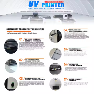 เครื่องพิมพ์อิงค์เจ็ท UV อัตโนมัติแบบออลอินวัน รุ่นใหม่ สำหรับพิมพ์การ์ด/ฉลาก/หลอด/ใบเสร็จ หัวพิมพ์ Flex XP600 ความละเอียด 2400DPI พิมพ์สองหน้าอัตโนมัติ มัลติฟังก์ชั่น - Product Image 4