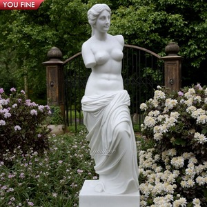 YOUFINE - Estatua Clásica <span class=keywords><strong>de</strong></span> <span class=keywords><strong>Venus</strong></span> <span class=keywords><strong>de</strong></span> Milo en Mármol Blanco <span class=keywords><strong>de</strong></span> Tamaño Real, Tallada a Mano, <span class=keywords><strong>Escultura</strong></span> Clásica <span class=keywords><strong>de</strong></span> la Diosa <span class=keywords><strong>Griega</strong></span> Afrodita - Product Image 2