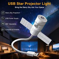 Projecteur universel USB Salange pour voiture, lampe de chevet 13 lumières, luminosité réglable, lumière nocturne à intensité variable