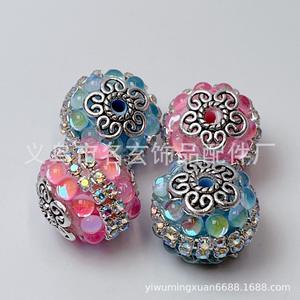 Usine En Gros Acrylique Industrie Lourde Népal Diamant Boules et Perles Perles En Vrac Couleur Accessoires Fabrication de Bijoux - Product Image 6