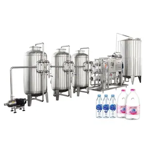 Complete Water Purification System Reverse Osmosis Filter Plant Pure Water Automatic Production Line