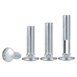 Vis à tête cylindrique Ruiju M5 M6 M8 M10 en acier au carbone zingué, entièrement filetées, pour l'industrie de la construction - Product Image 1