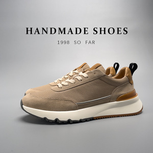 Chaussures décontractées en cuir faites à la main, chaussures Agan authentiques pour hommes, chaussures pour hommes en cuir véritable respirant. - Product Image 1