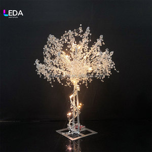 LEDA Elegant Crystal-Clear Table Top Christmas <b>Tree</b> <b>Light</b> Decoration Wedding <b>Tree</b> Centerpieces <b>With</b> LED <b>Light</b> - Product Image 3