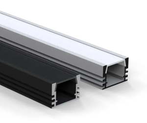 Chất lượng tốt 17*12 mét đen trắng đùn nhôm <span class=keywords><strong>Led</strong></span> kênh khuếch tán cho trang trí nội thất chiếu sáng U hình dạng phẳng <span class=keywords><strong>LED</strong></span> hồ sơ ánh sáng - Product Image 1