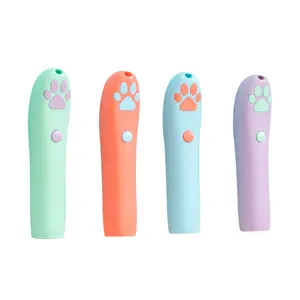热门创意有趣的猫LED指针有趣的宠物小猫训练猫激光玩具与明亮的动画鼠标阴影配件