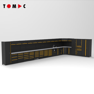 Tomac Solution Ultime pour <span class=keywords><strong>Garage</strong></span> Armoire à Outils Professionnelle Amovible Grand Établi d'Atelier avec Plateau en Acier Inoxydable et Bois - Product Image 1