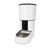 Bols automatiques intelligents pour animaux de compagnie, design moderne et durable, capacité de 4 L, commande à distance par application WiFi, alimentation par batterie pour chats et chiens