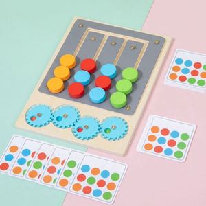 Kids Brain Teasers Road Trip Gift Chess Game Color Matching Moving Maze Toy - Product Image 5