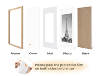 Marcos de Fotos de Madera Personalizables, Marcos Decorativos para Pared, para una Decoración Sencilla del Hogar, Técnica de Madera Pulida
