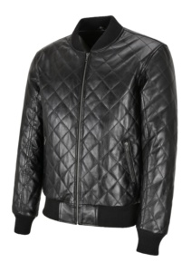 Custom 100% Genuine Black Puffer Nappa Leather Men’s <b>Jacket</b> Material Full Grain Option Private Label OEM Manufacturing Panels - Product Image 2