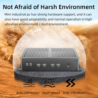 Ordinateur industriel sans ventilateur HLY J1900 avec double Ethernet Gigabit, WiFi, RS232, RS485, 8 ports USB, 3G/4G LTE, Linux, mini PC de bureau
