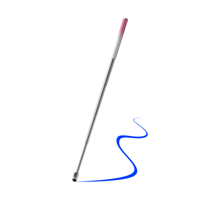 Universal Telescopic Alloy Rod Pointer Pen Retractable Capacitive Tablet Computer Touch Stylus Metal Finger Reading Stick for