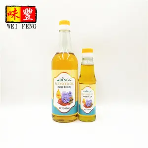 HACCP Certificated Supplier Brand 100% Pure Flax Seed Oil Linseed Oil Flaxseed Oil