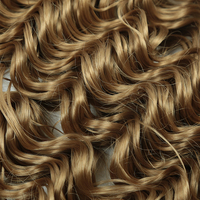 Extensions de cheveux synthétiques bouclés à ondulations profondes de 24 pouces, à double trame, résistantes à la chaleur, à coudre, pour cheveux noirs