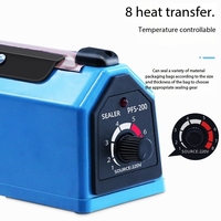 Machine de scellage automatique à impulsions thermiques F300 pour petits espaces domestiques, scelleuse de sacs sous vide, scelleuse de sacs en plastique