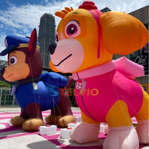 Paw Dog tuần tra mô hình tùy chỉnh <span class=keywords><strong>Inflatable</strong></span> phim hoạt hình động vật linh vật hài hước con chó phim hoạt hình cô gái mô hình cho trang trí ngoài trời - Product Image 1