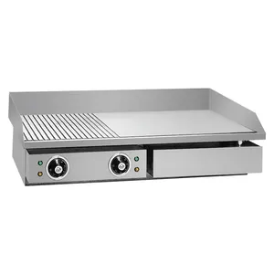 Electric Grills for Restaurant Equipment Commercial Stainless Steel Table Top Griddle