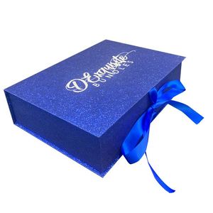 Magnetic Foldable Wedding Luxury Jewelry Chocolate Apparel Packaging Candle <b>Christmas</b> <b>Gift</b> <b>Box</b> With Ribbon - Product Image 1