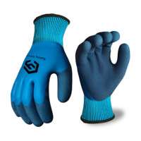 Gants de travail résistants au froid CY Factory, imperméables, doublement enduits de latex, finition sablée, gants de sécurité industriels